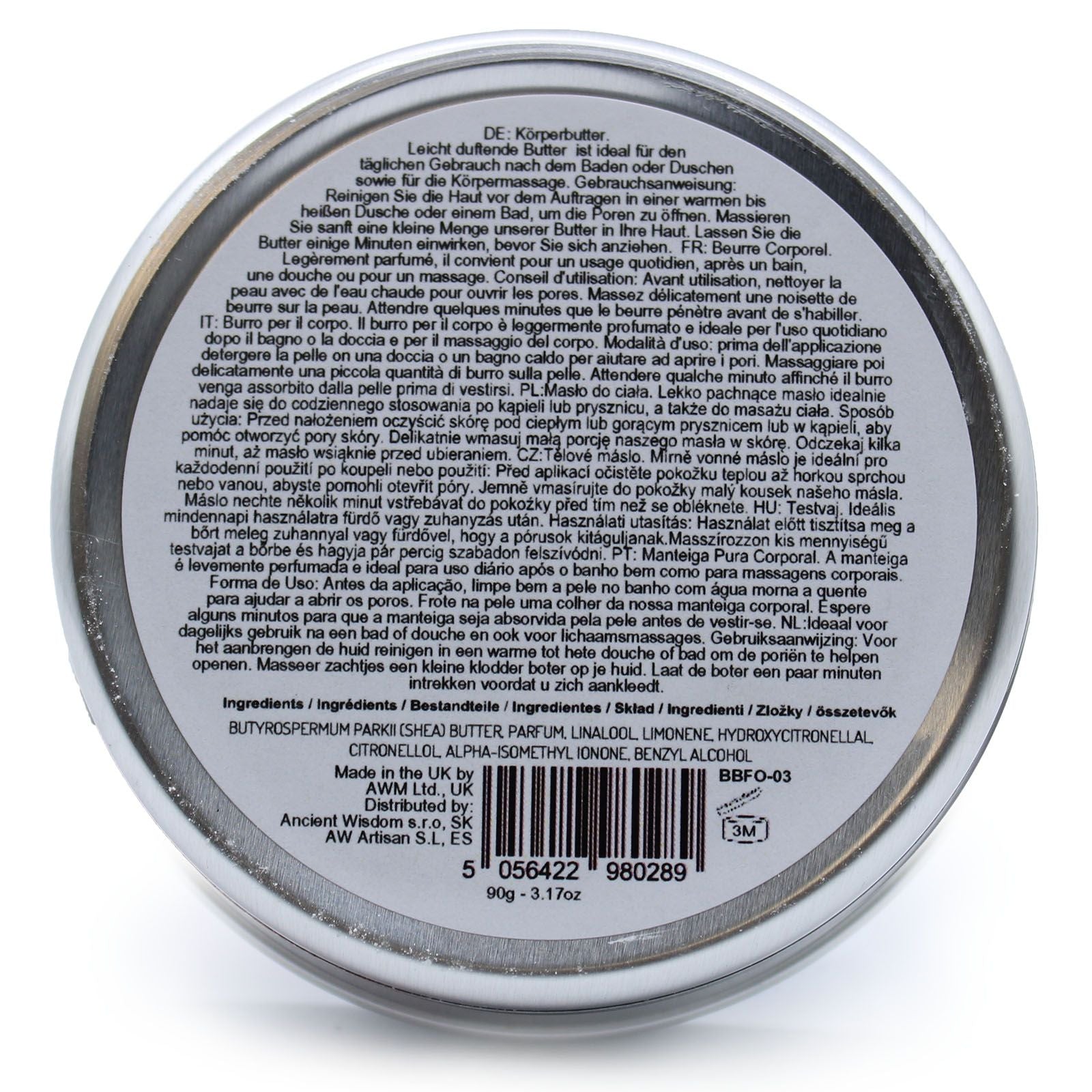 Manteca Corporal de Karité Perfumada Orquídea 90g