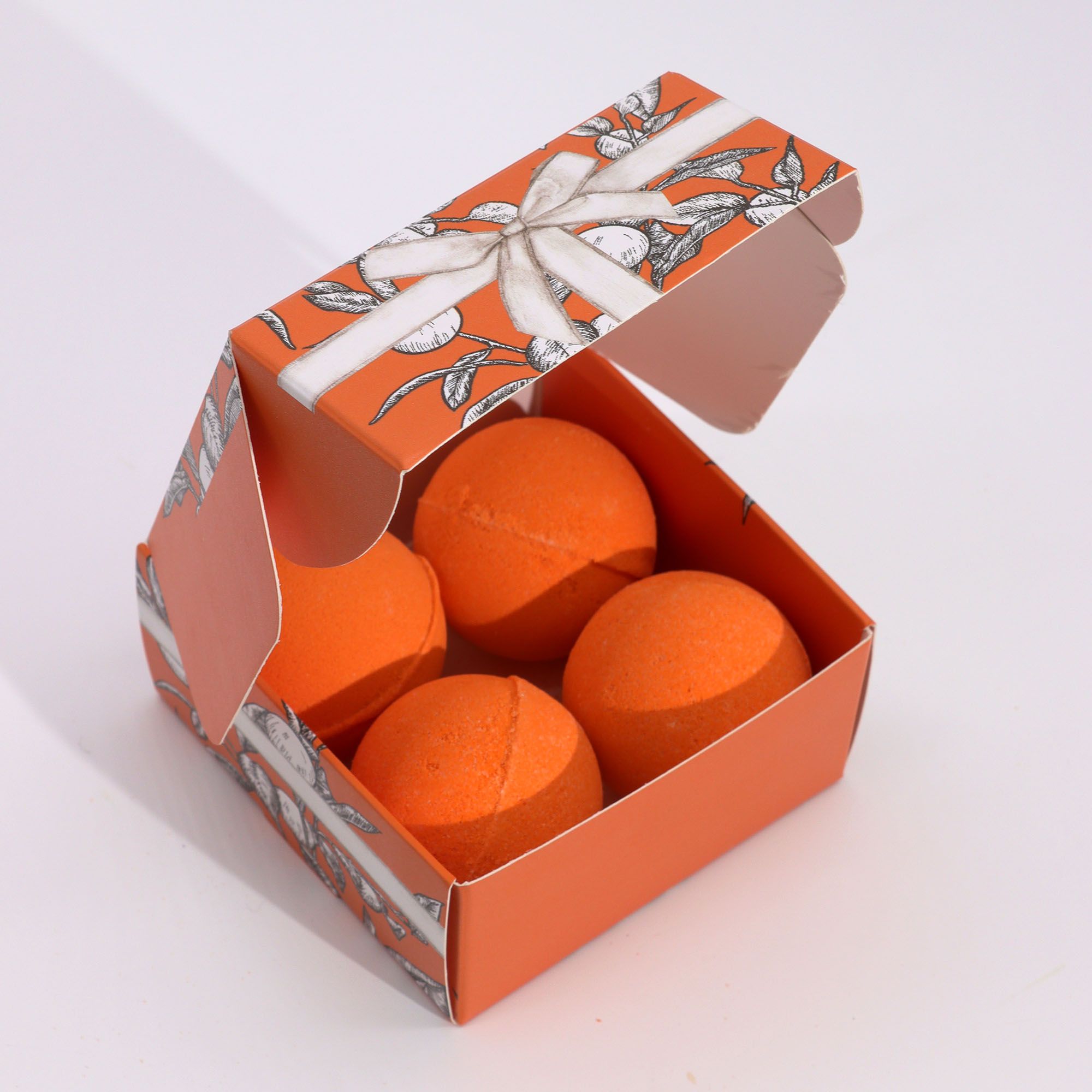 Set de 4 Bombas de Baño con Vitamina C Aromaterapia