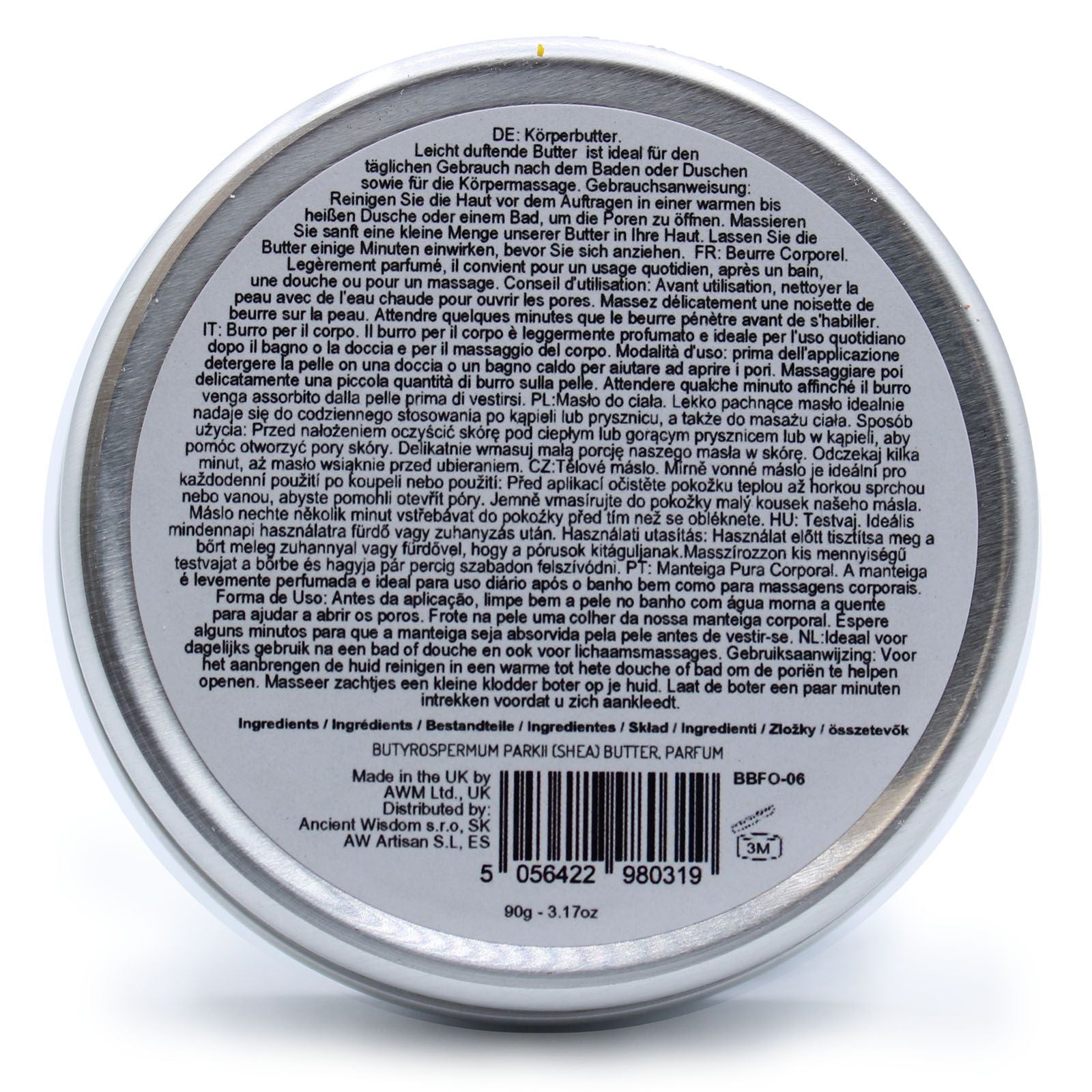 Manteca Corporal de Karité Perfumada Malvavisco