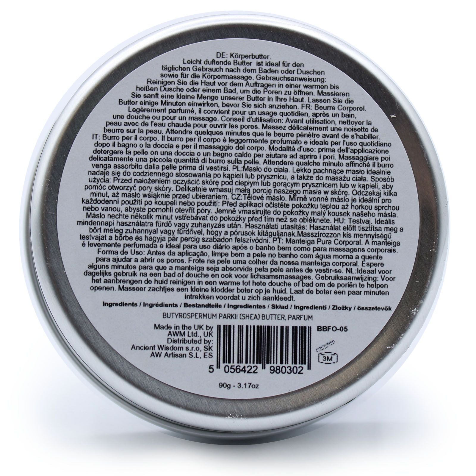 Manteca Corporal de Karité Perfumada Fresa 90g