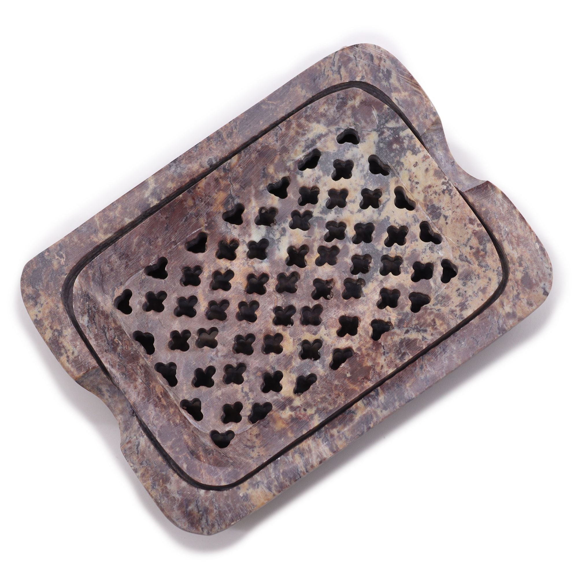 Jabonera y Escurridor de Esteatita 11 × 8 cm Cuadrado Clásico