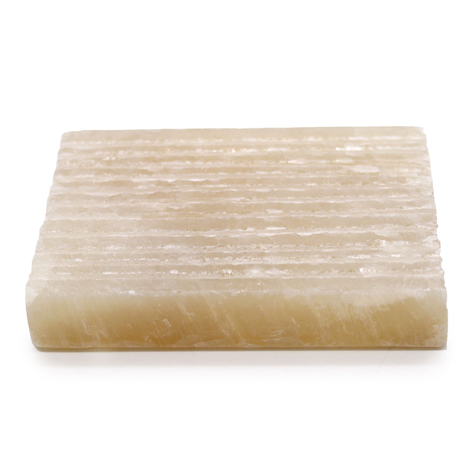 Jabonera Cuadrada Honey Ónix para Jabón Sólido