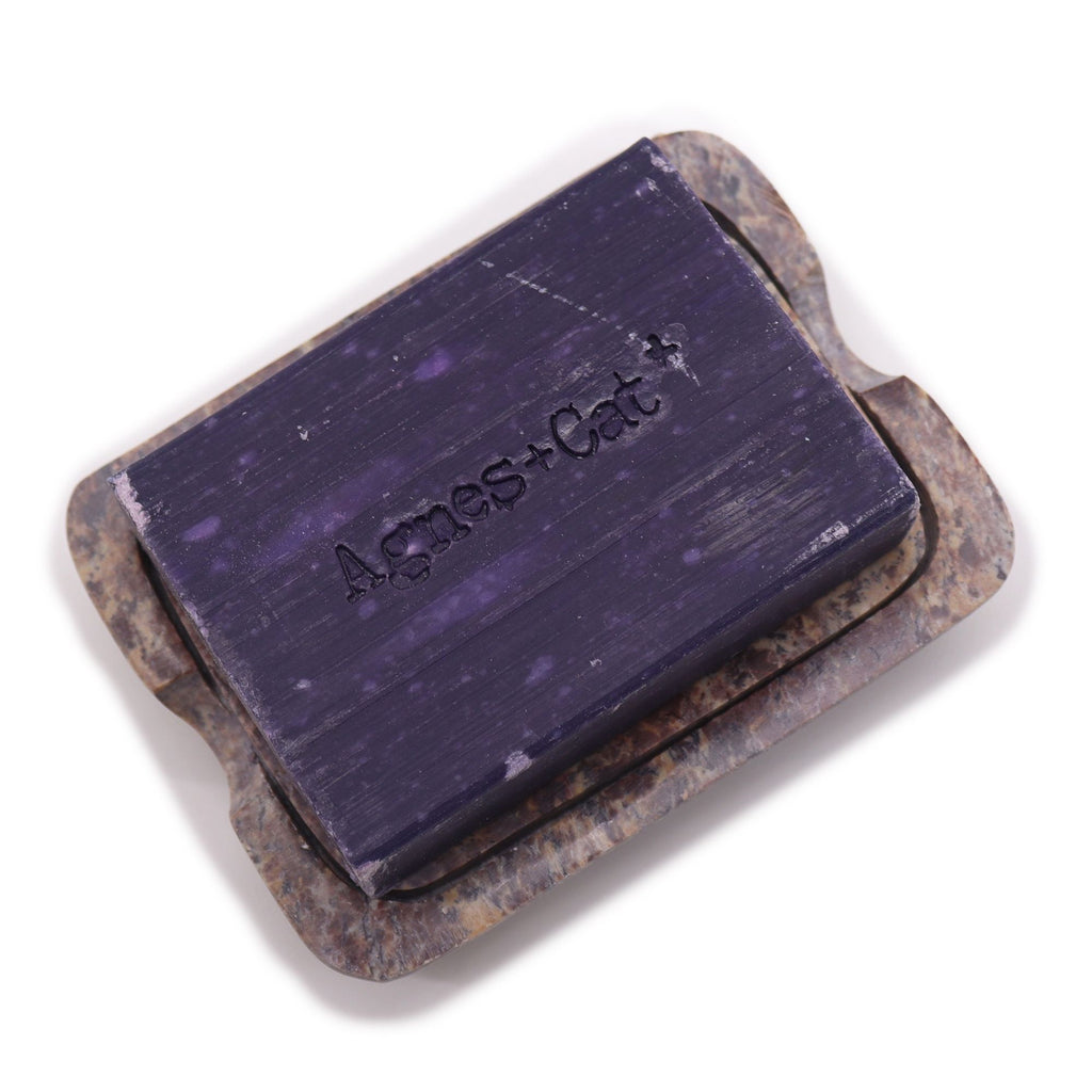 Jabonera y Escurridor de Esteatita 11 × 8 cm Cuadrado Clásico